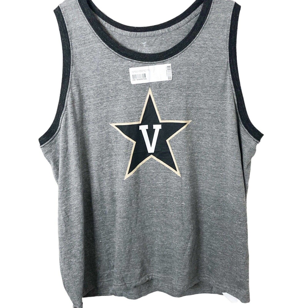 Vanderbilt Commodores NWT Men's Fanatics Gray Triblend Tank Top Size 2XL